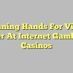 Winning Hands For Video Poker At Internet Gambling Casinos